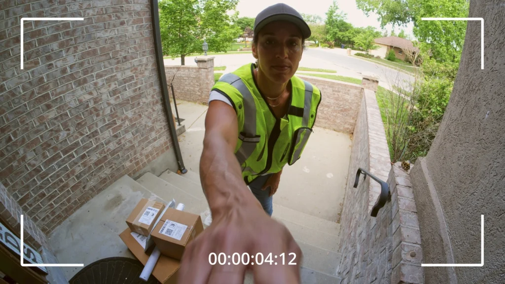 Smart doorbell camera for front door protection